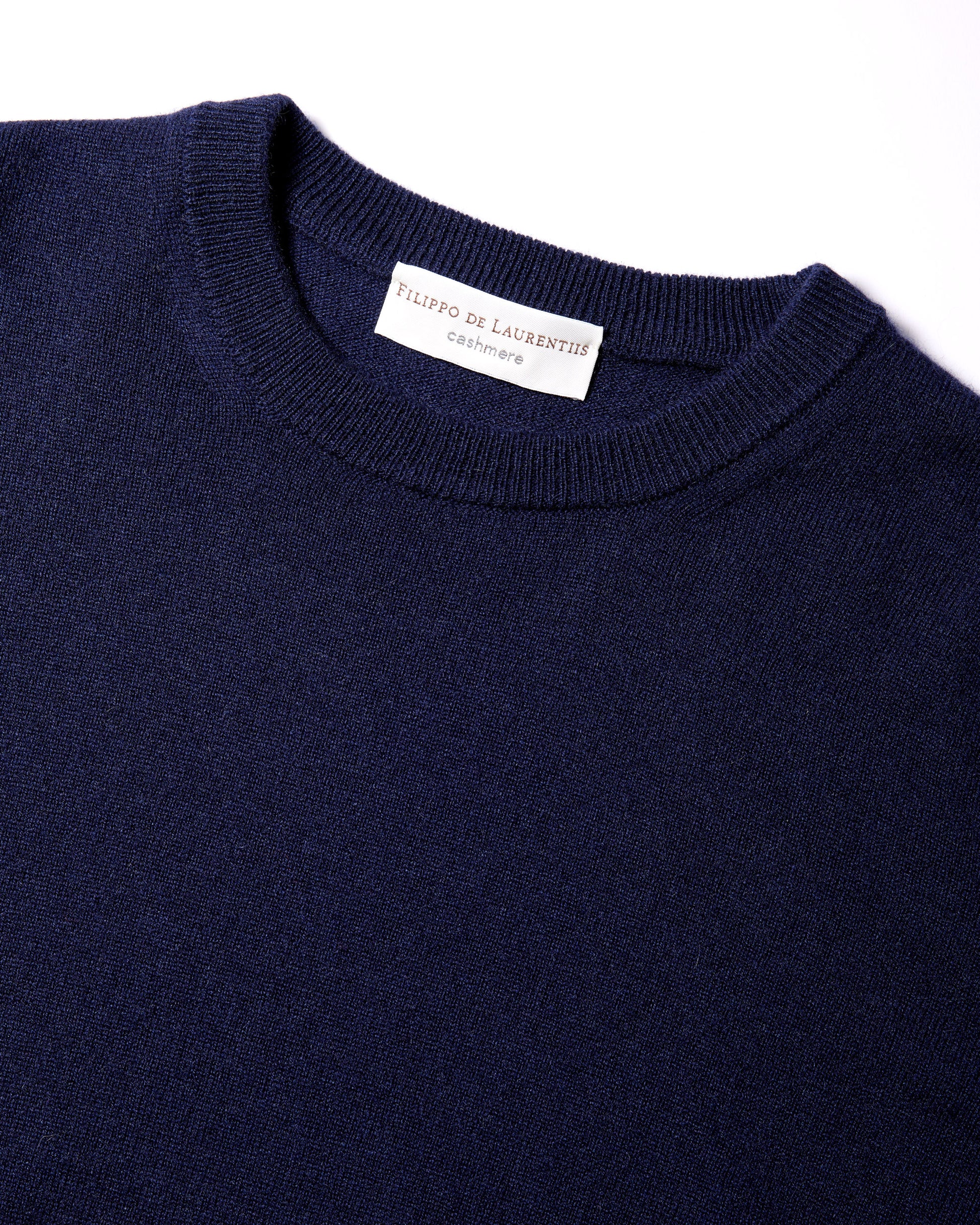 Girocollo cashmere inchiostro
