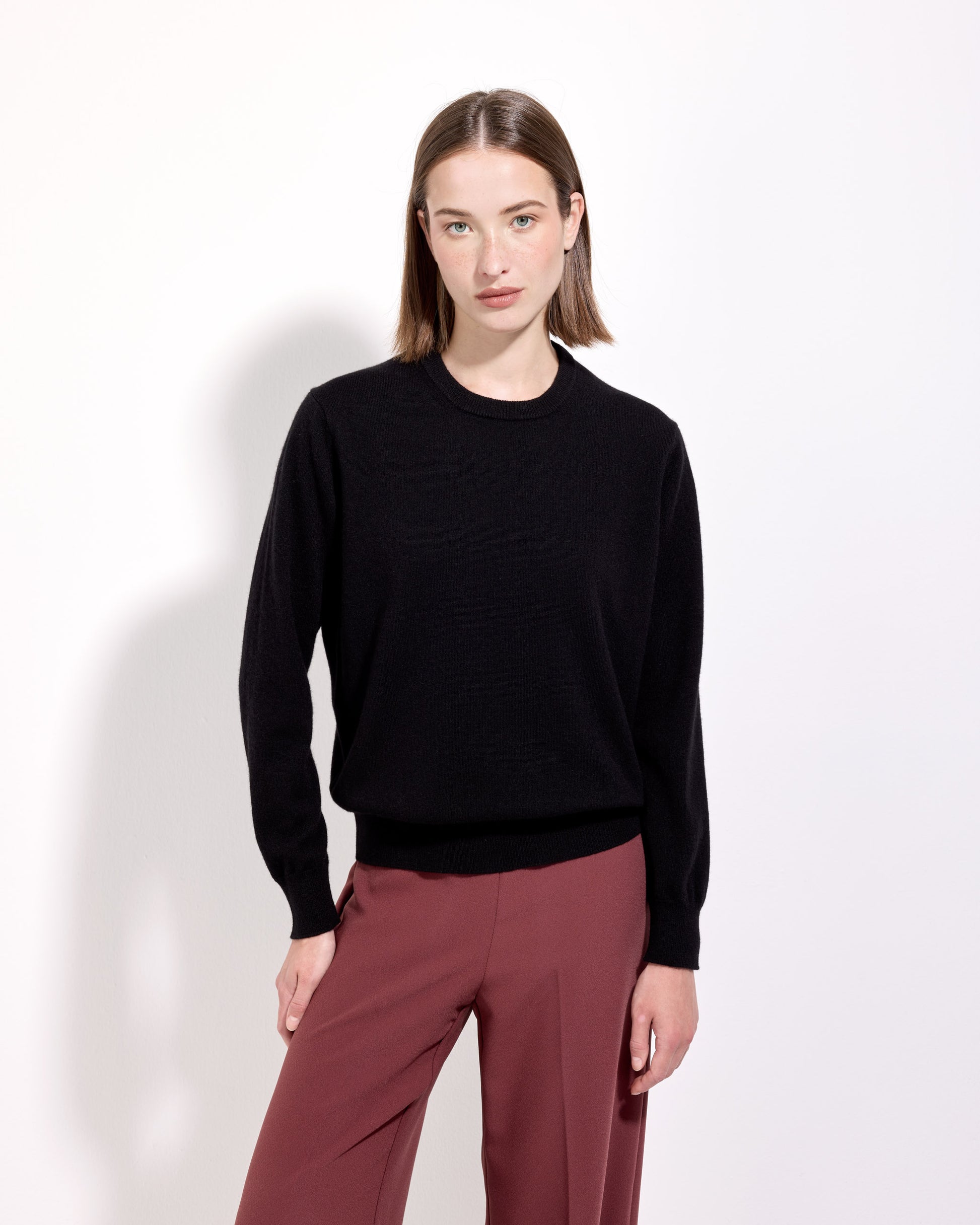 Girocollo cashmere nero 