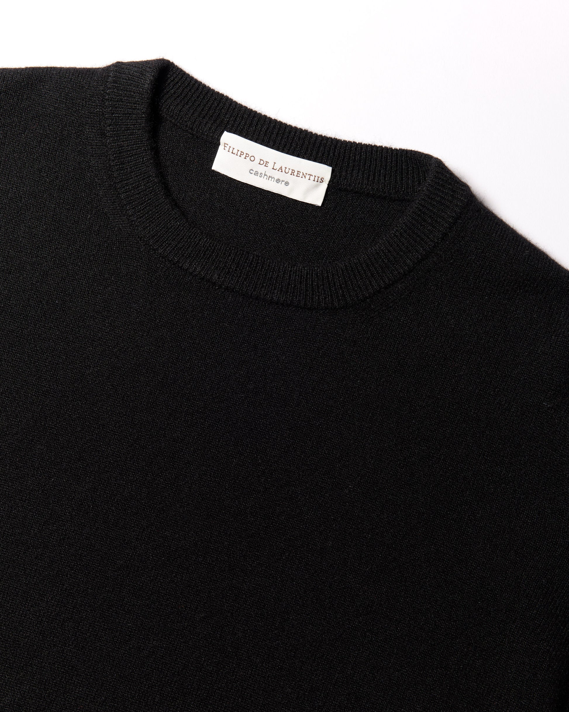 Girocollo cashmere nero 