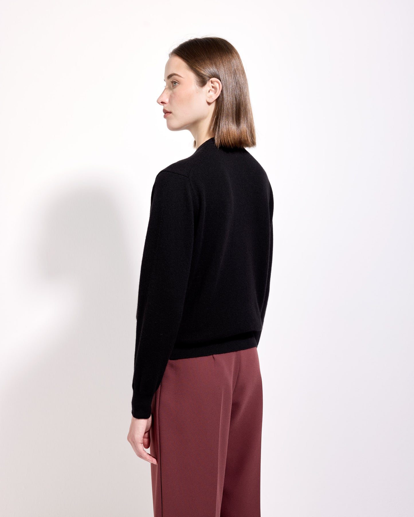 Girocollo cashmere nero 