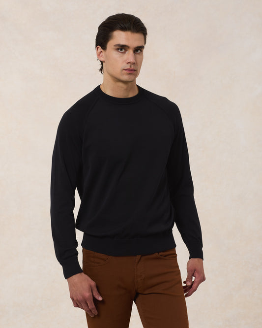Girocollo Raglan Cotone