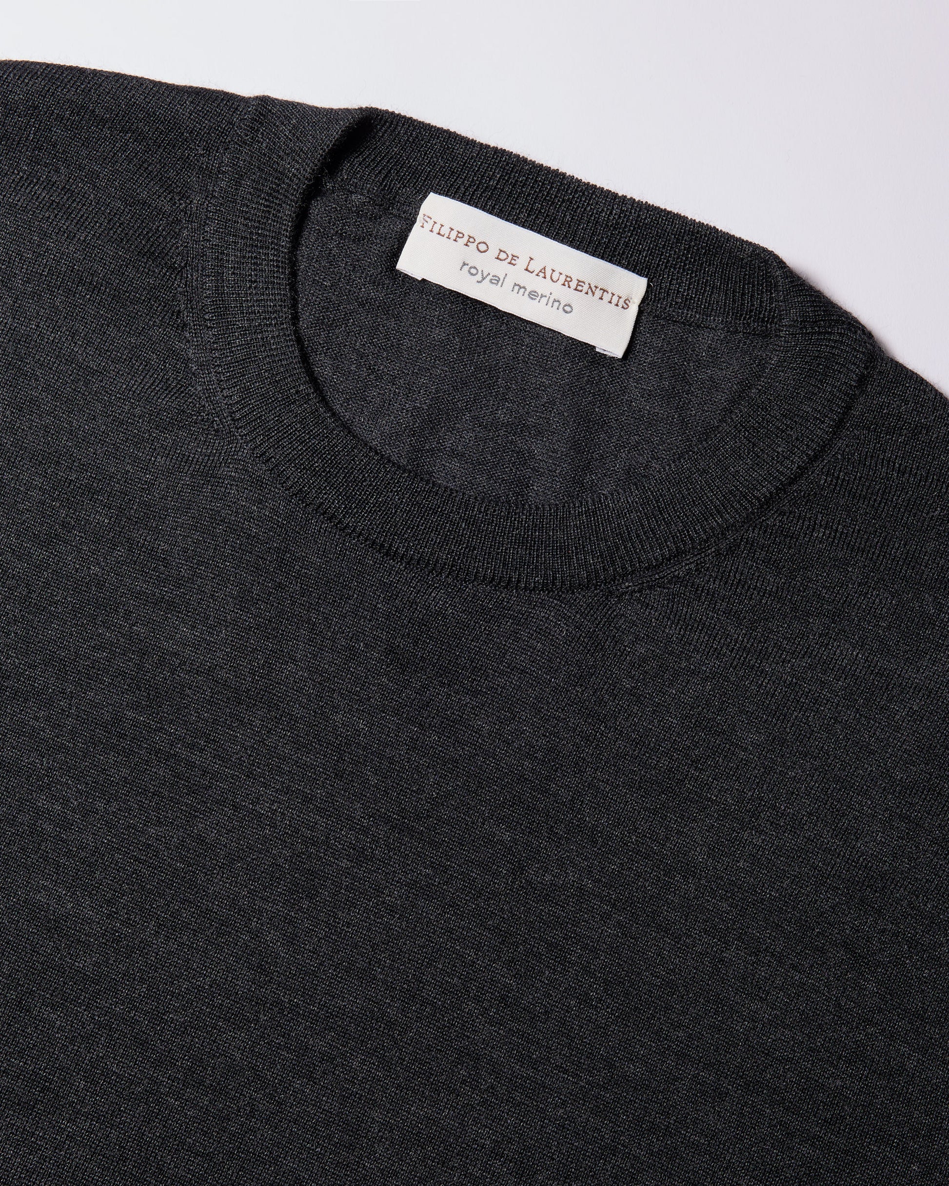 Girocollo royal merino antracite