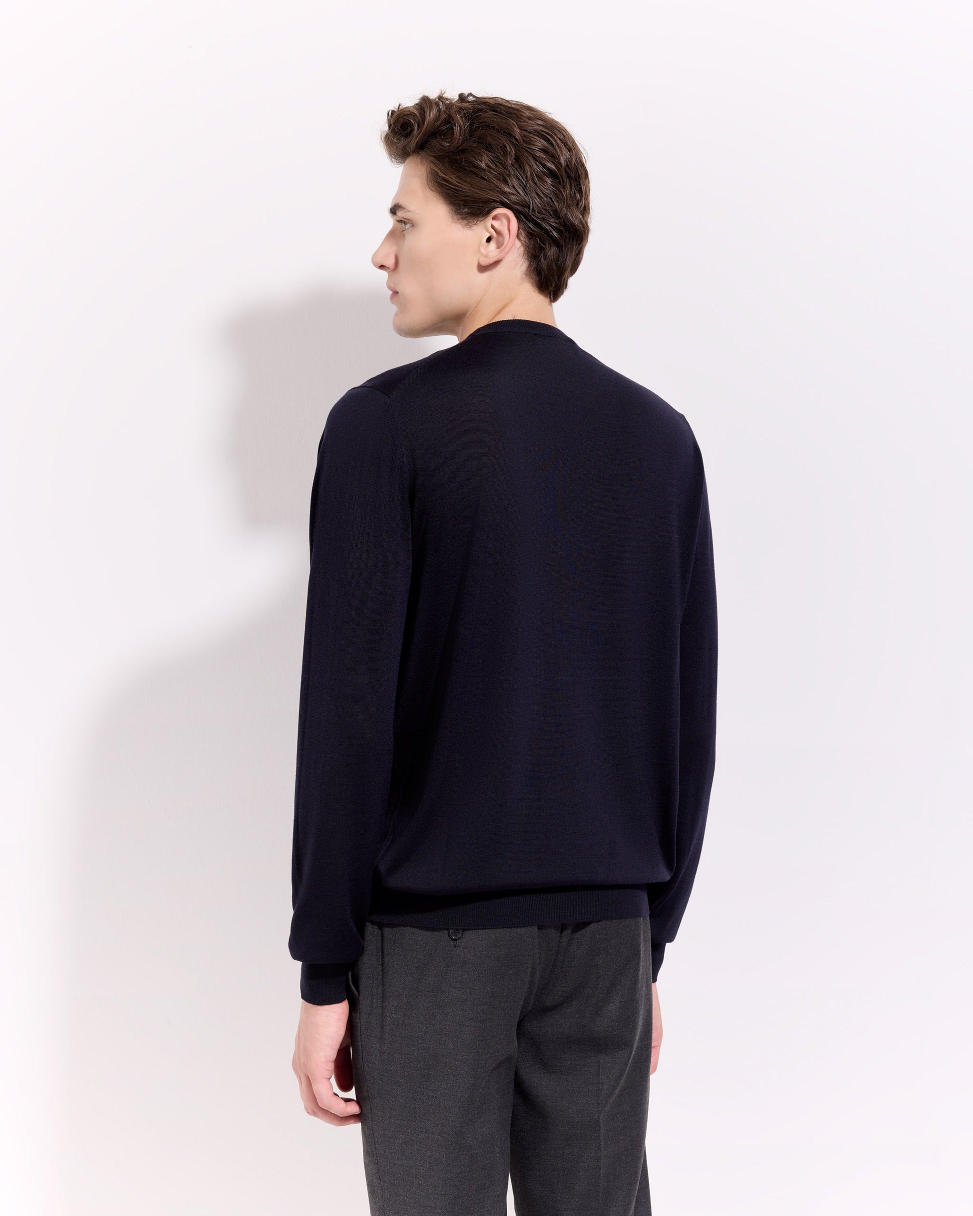 Girocollo royal merino blu navy