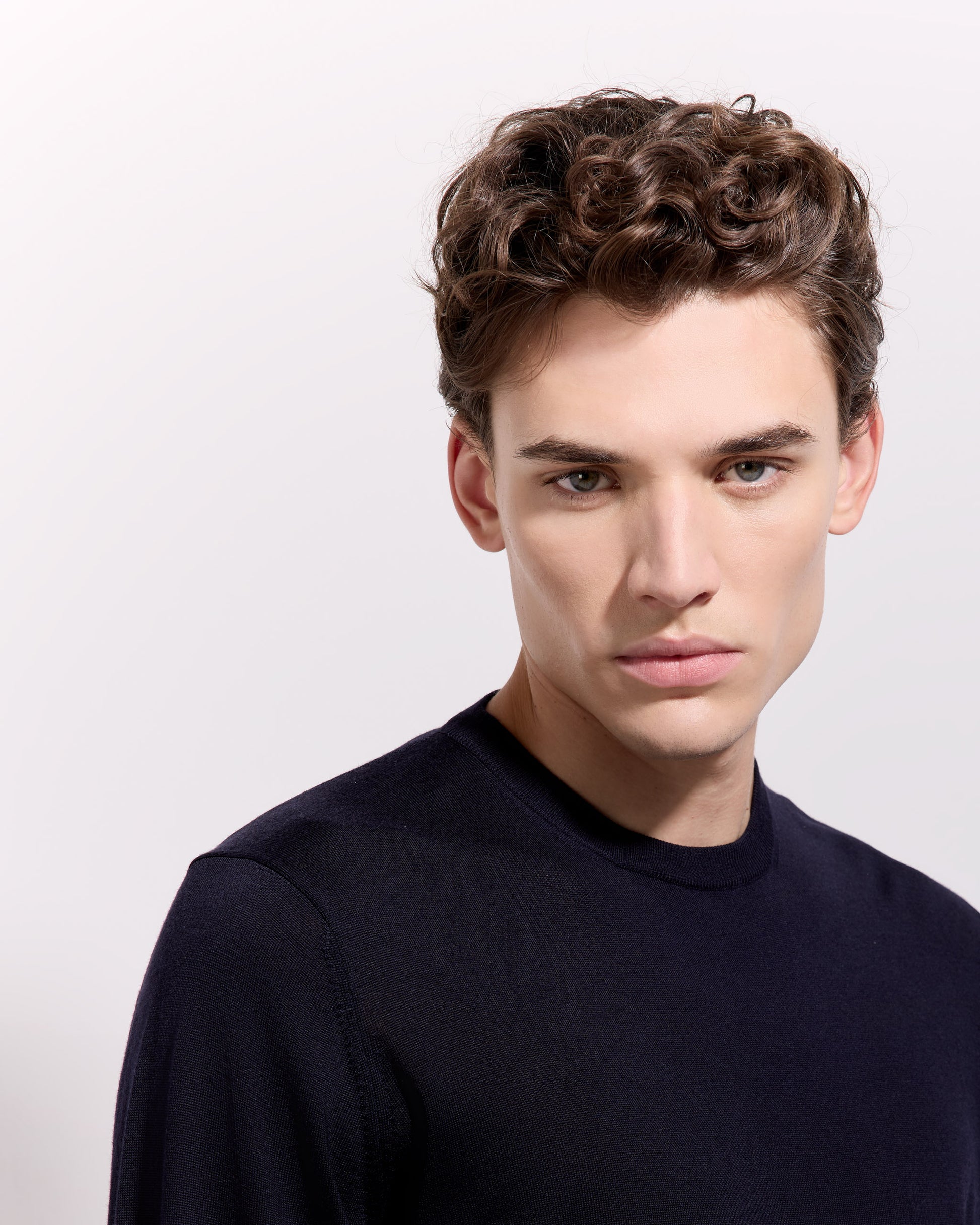 Girocollo royal merino blu navy
