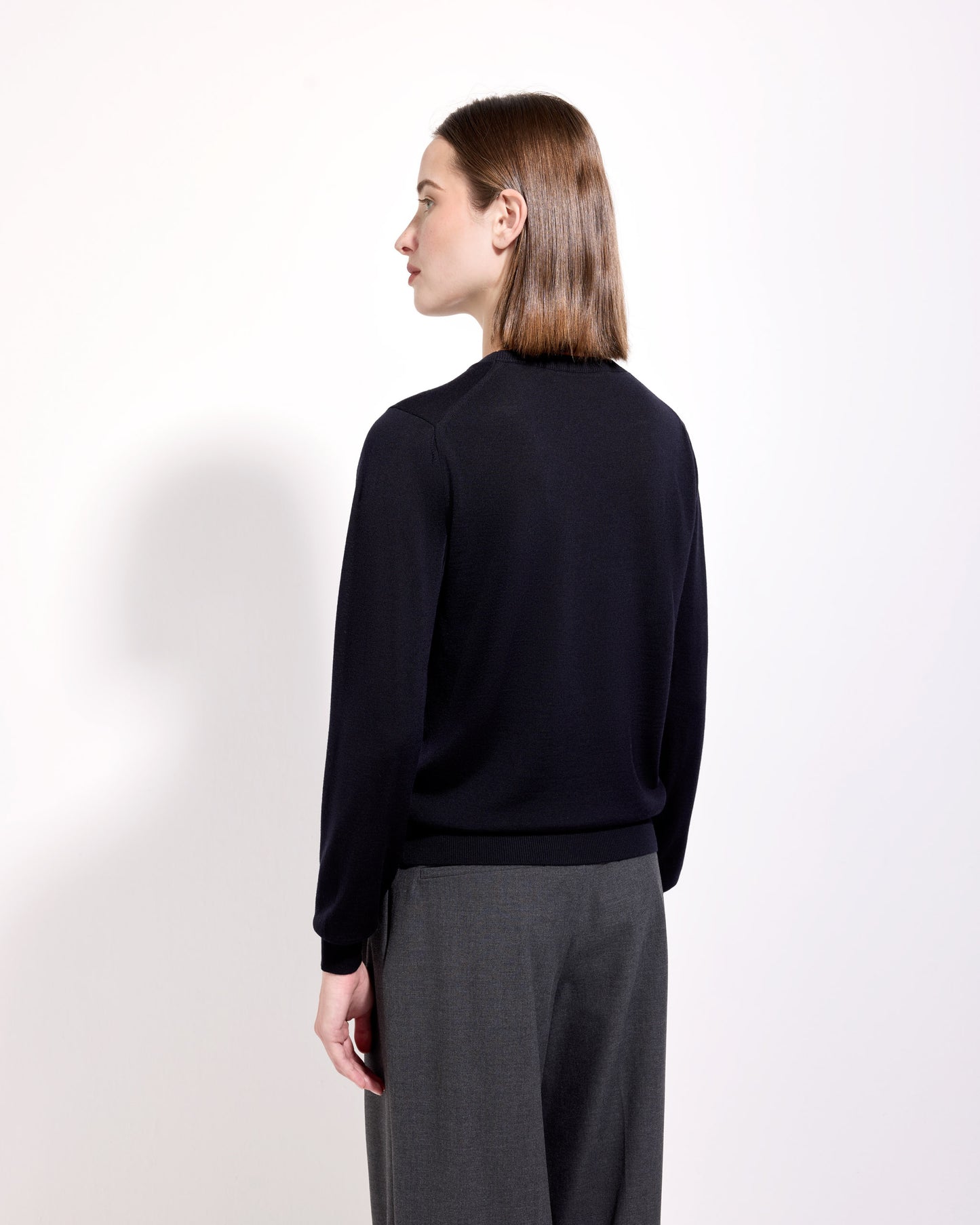Girocollo royal merino blu navy