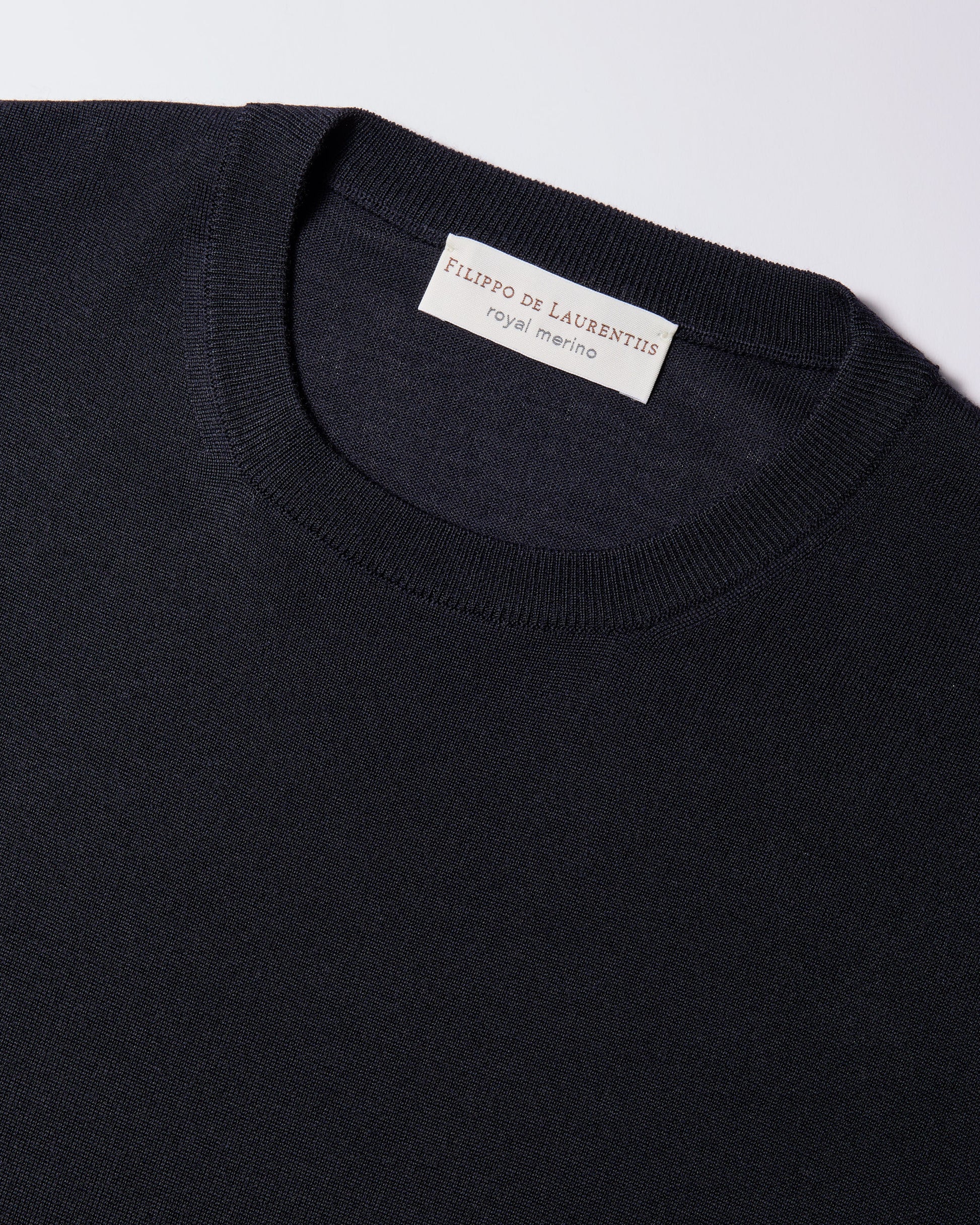 Girocollo royal merino blu navy