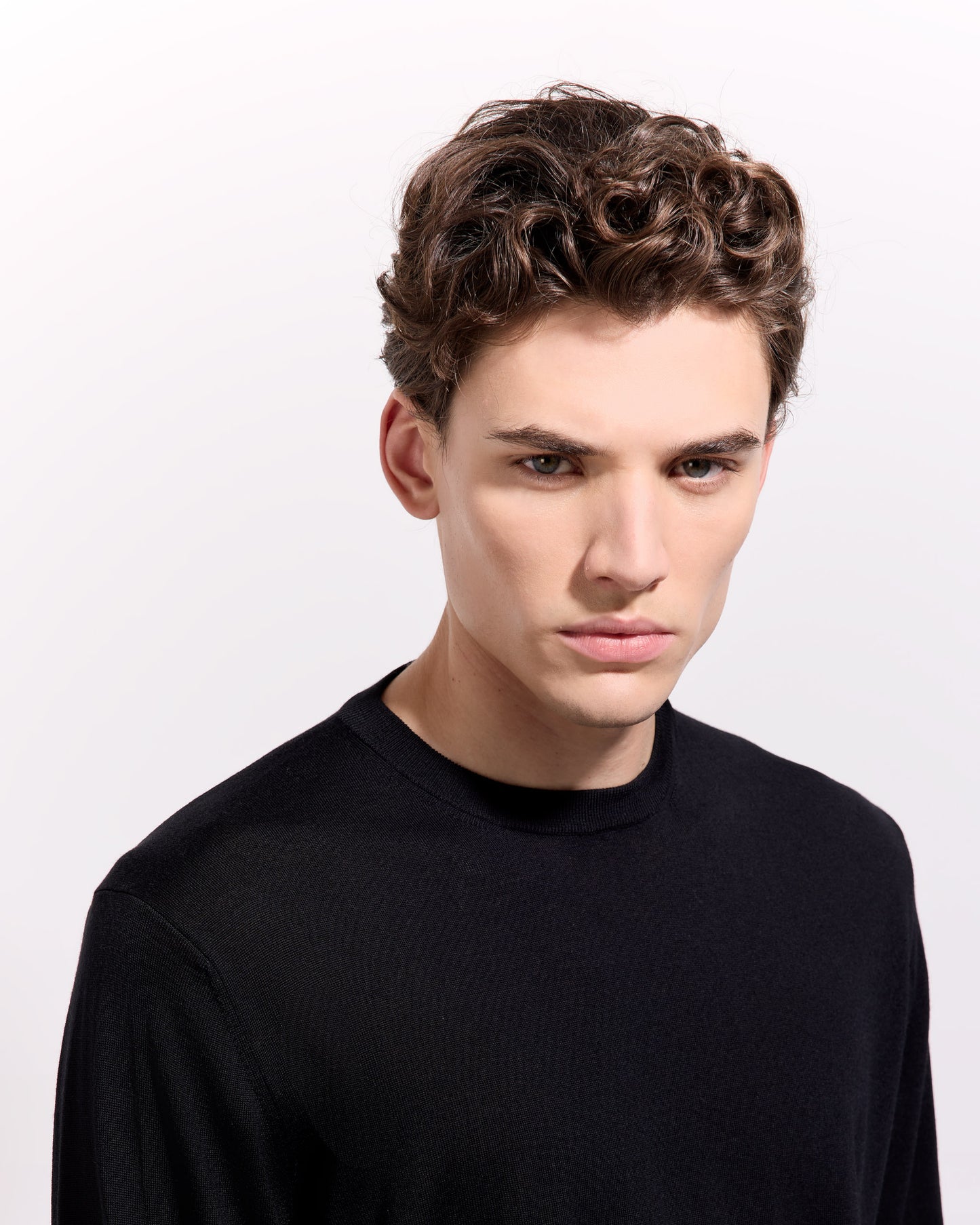 Girocollo royal merino nero