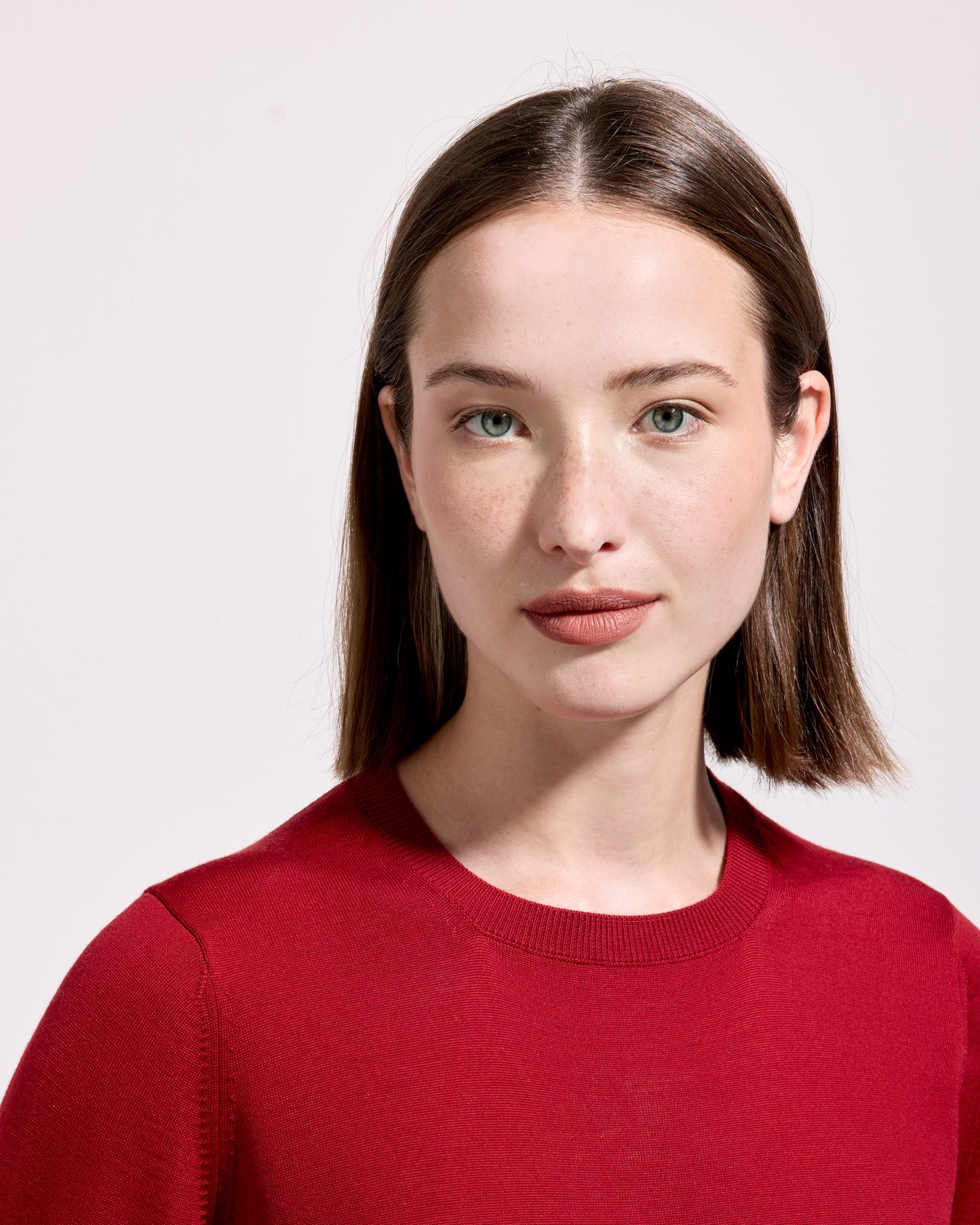 Girocollo royal merino rossetto
