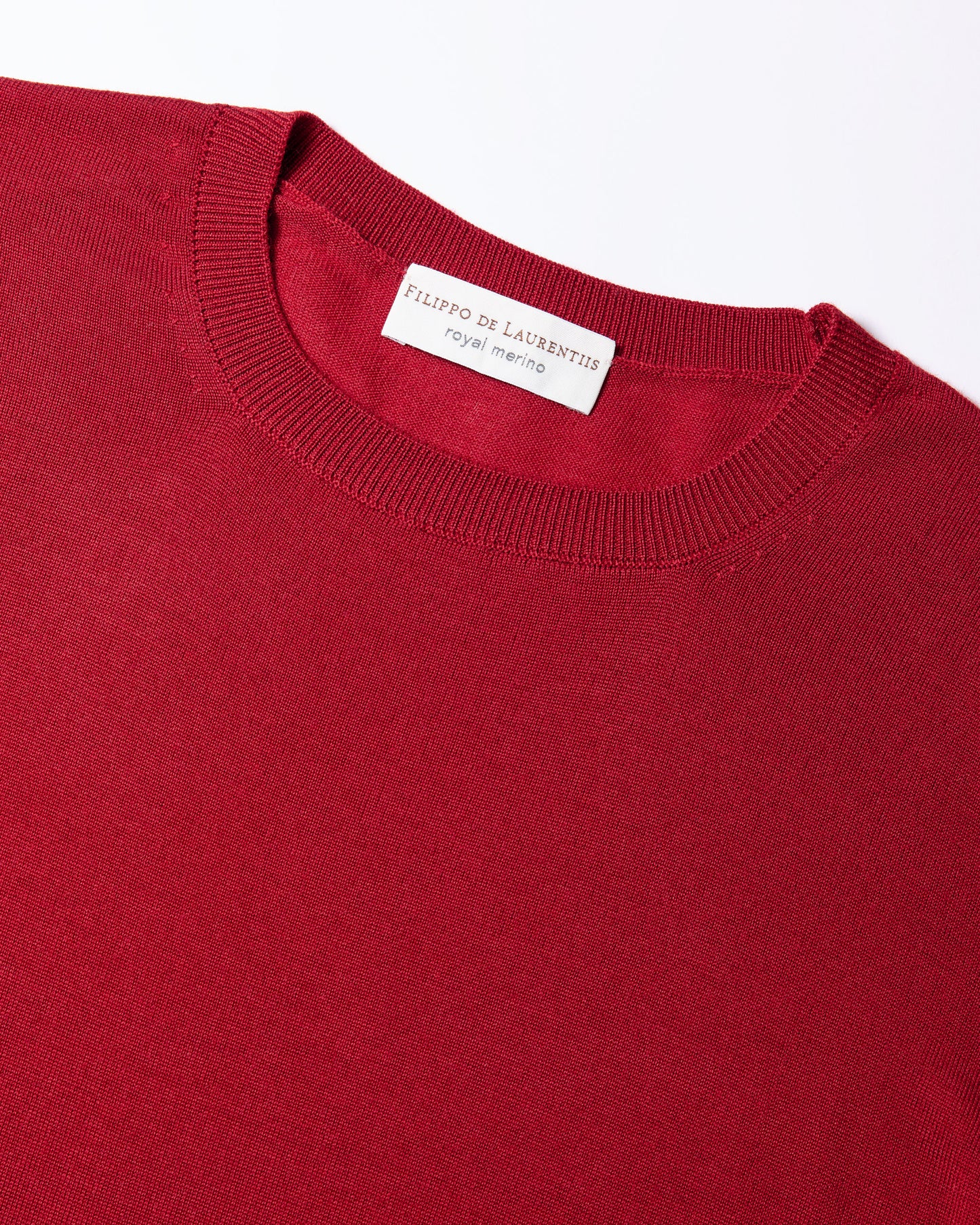 Girocollo royal merino rossetto