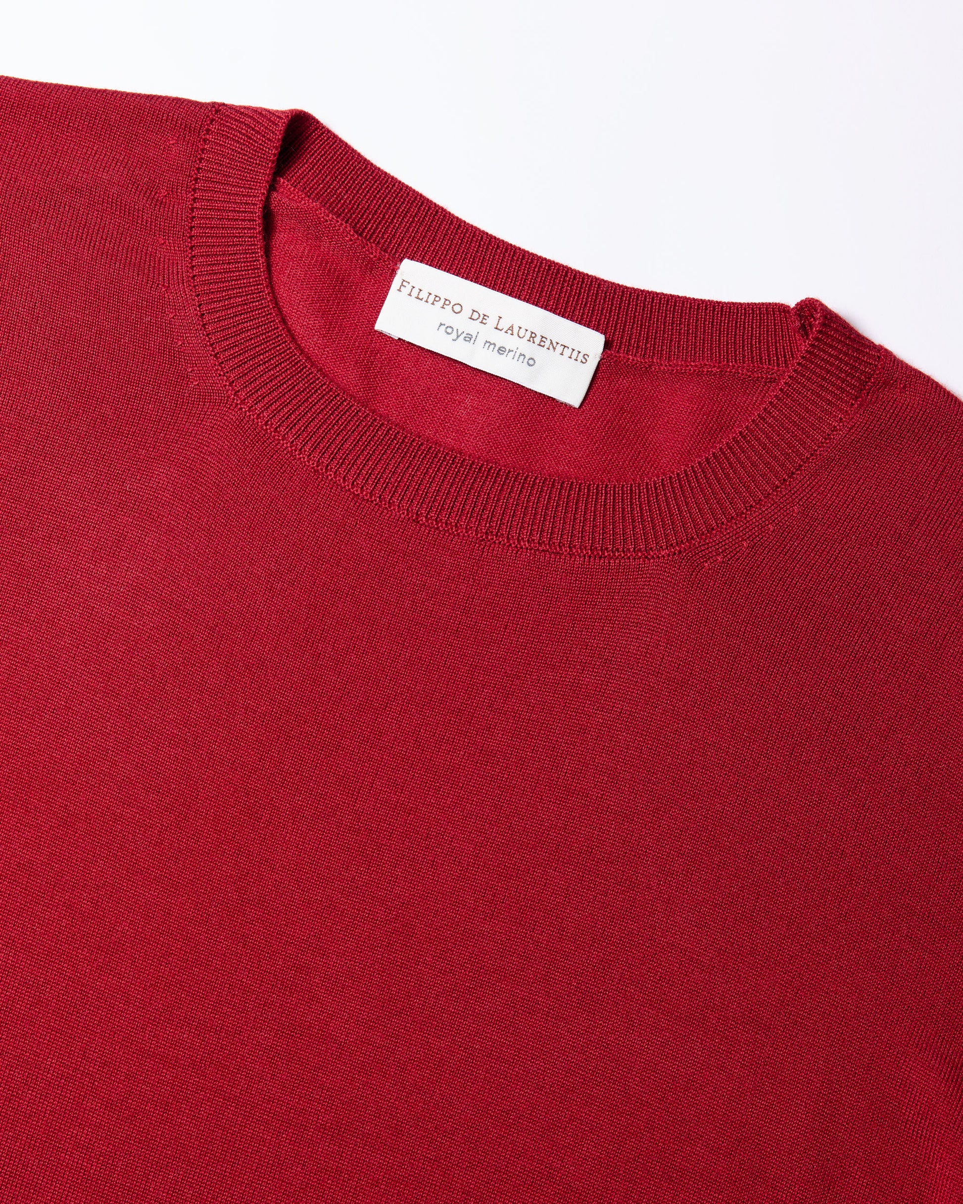 Girocollo royal merino rossetto