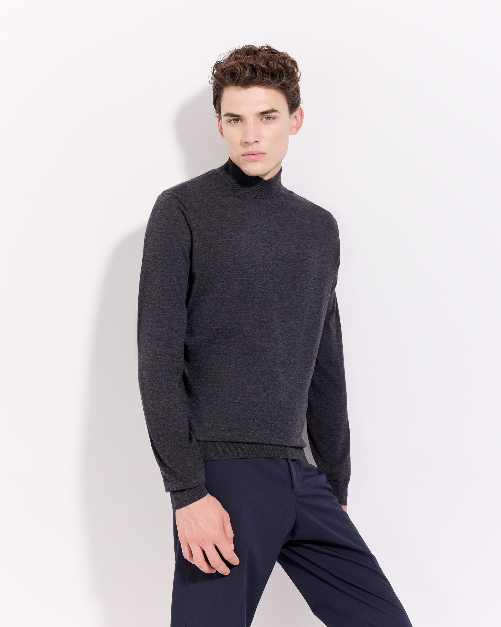 Lupetto 180s merino antracite