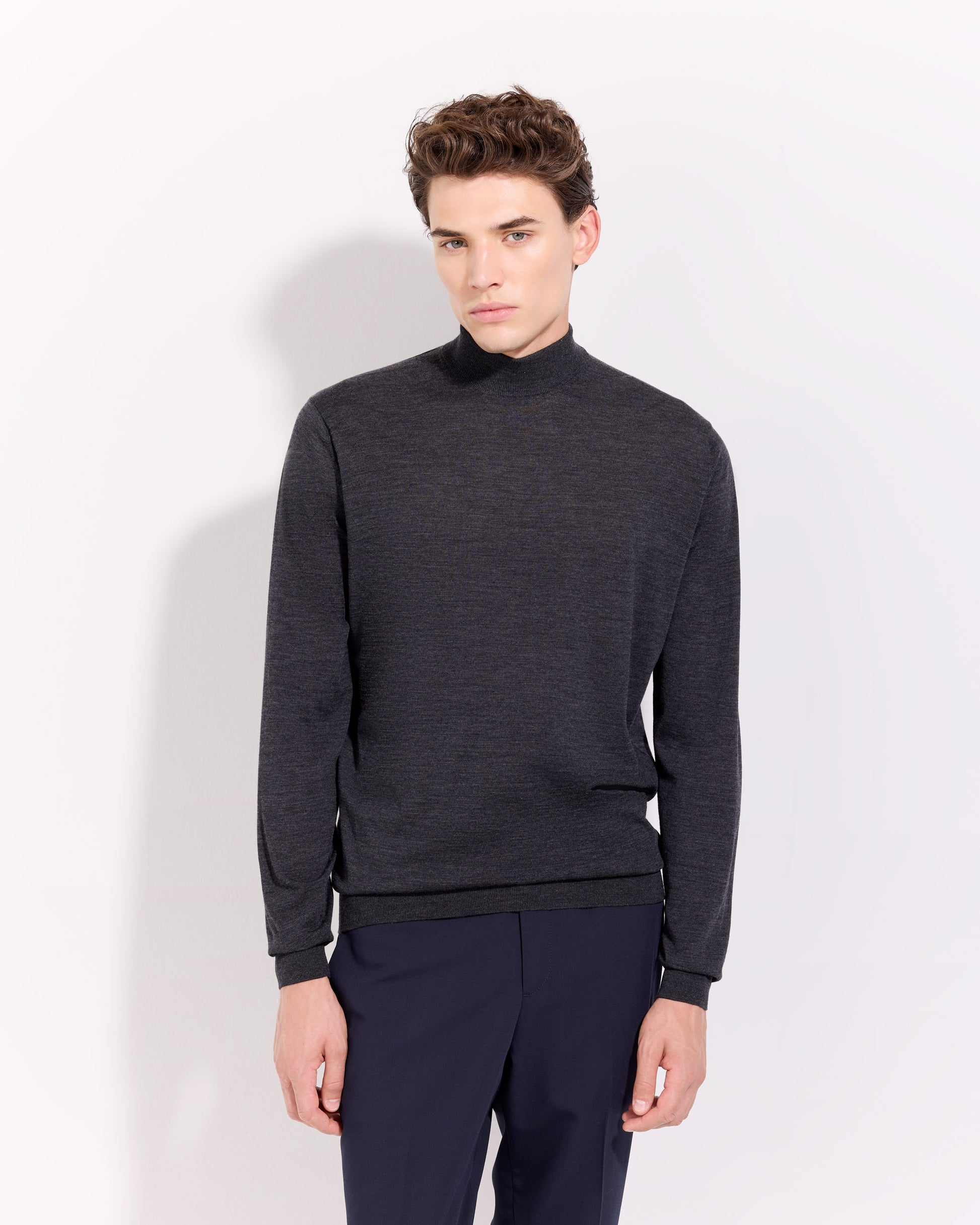 Lupetto 180s merino antracite