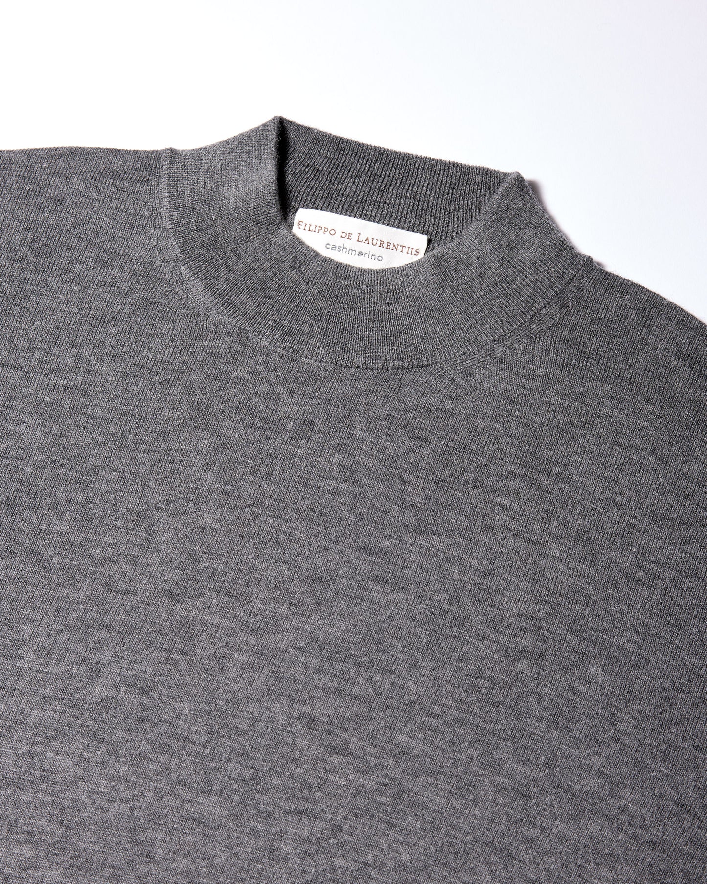 Lupetto lana cashmere grafite