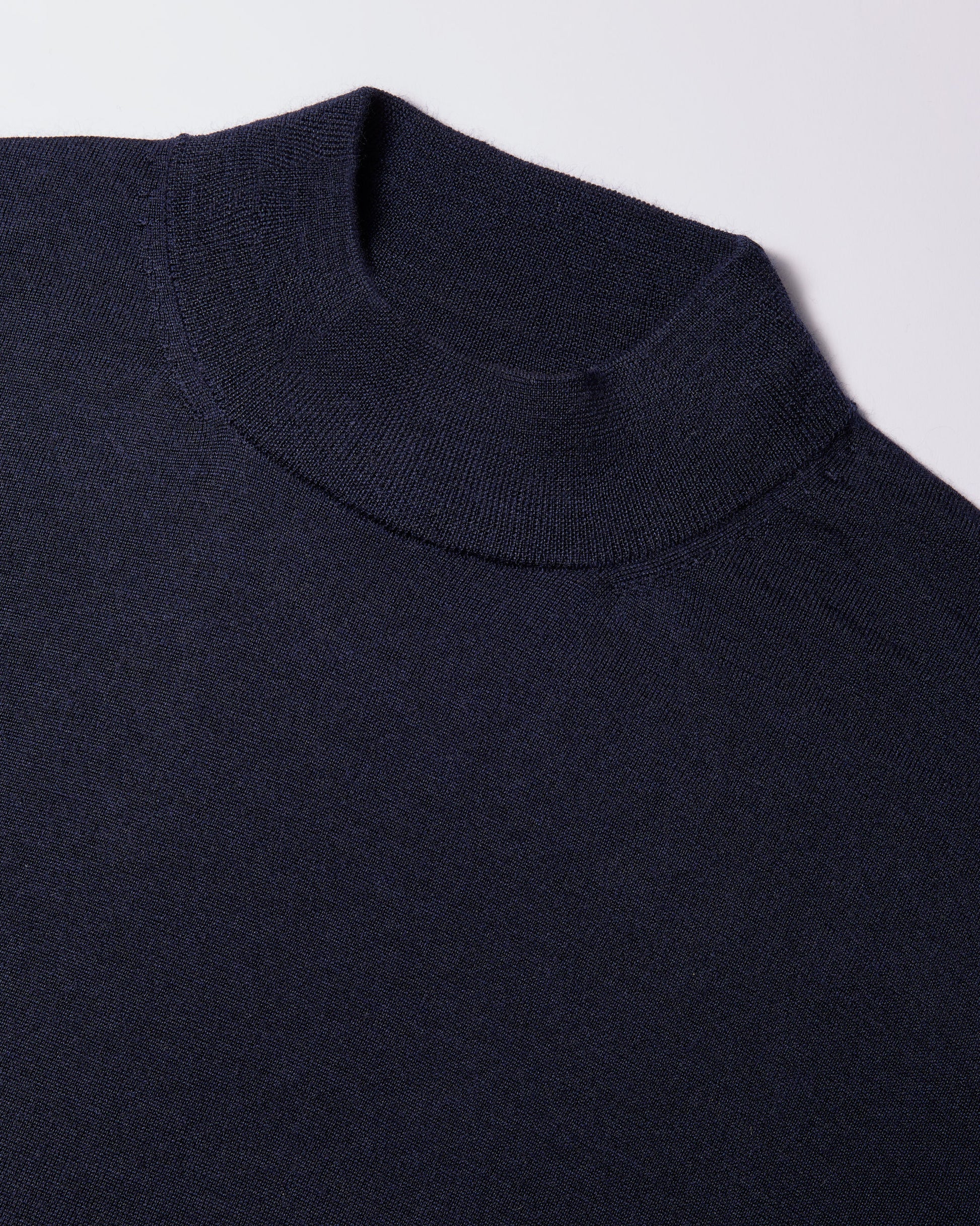Lupetto lana seta cashmere blu navy