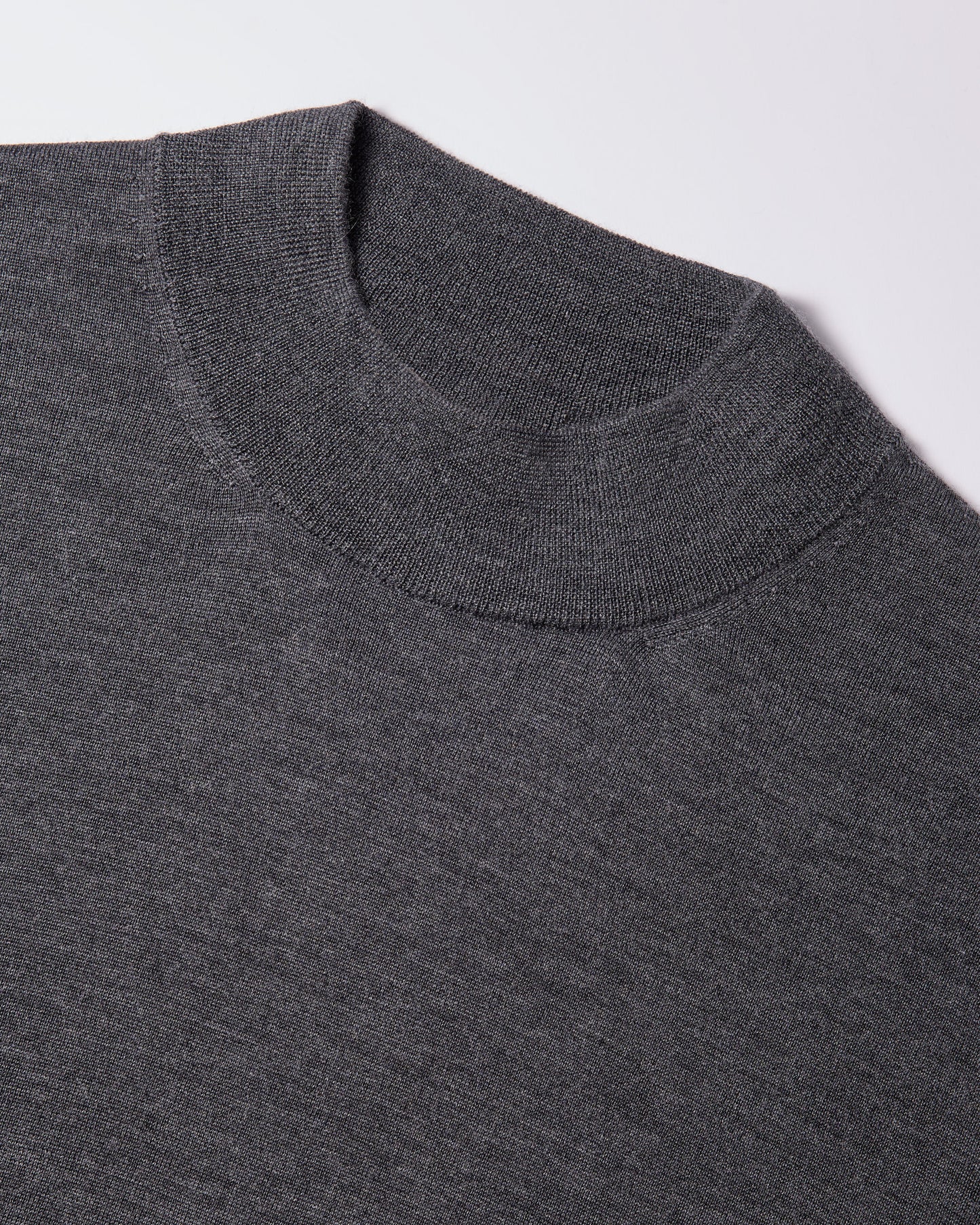 Lupetto lana seta cashmere grafite