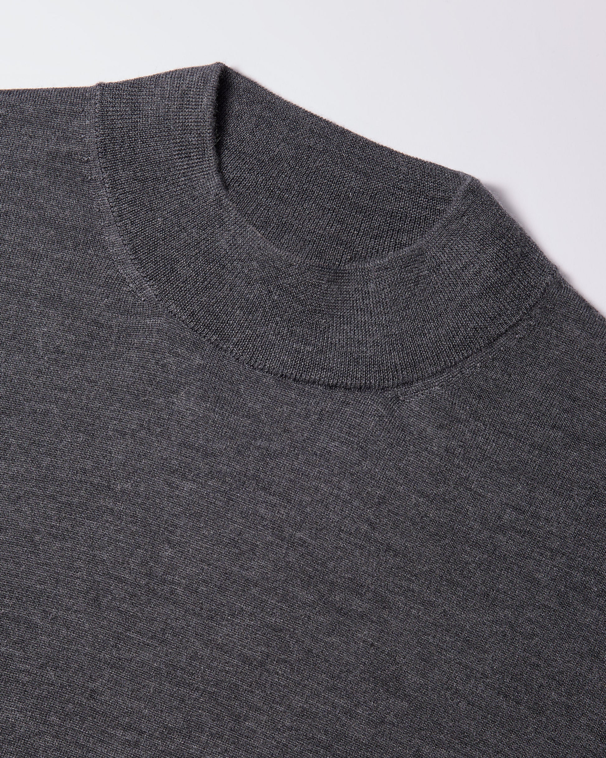Lupetto lana seta cashmere grafite
