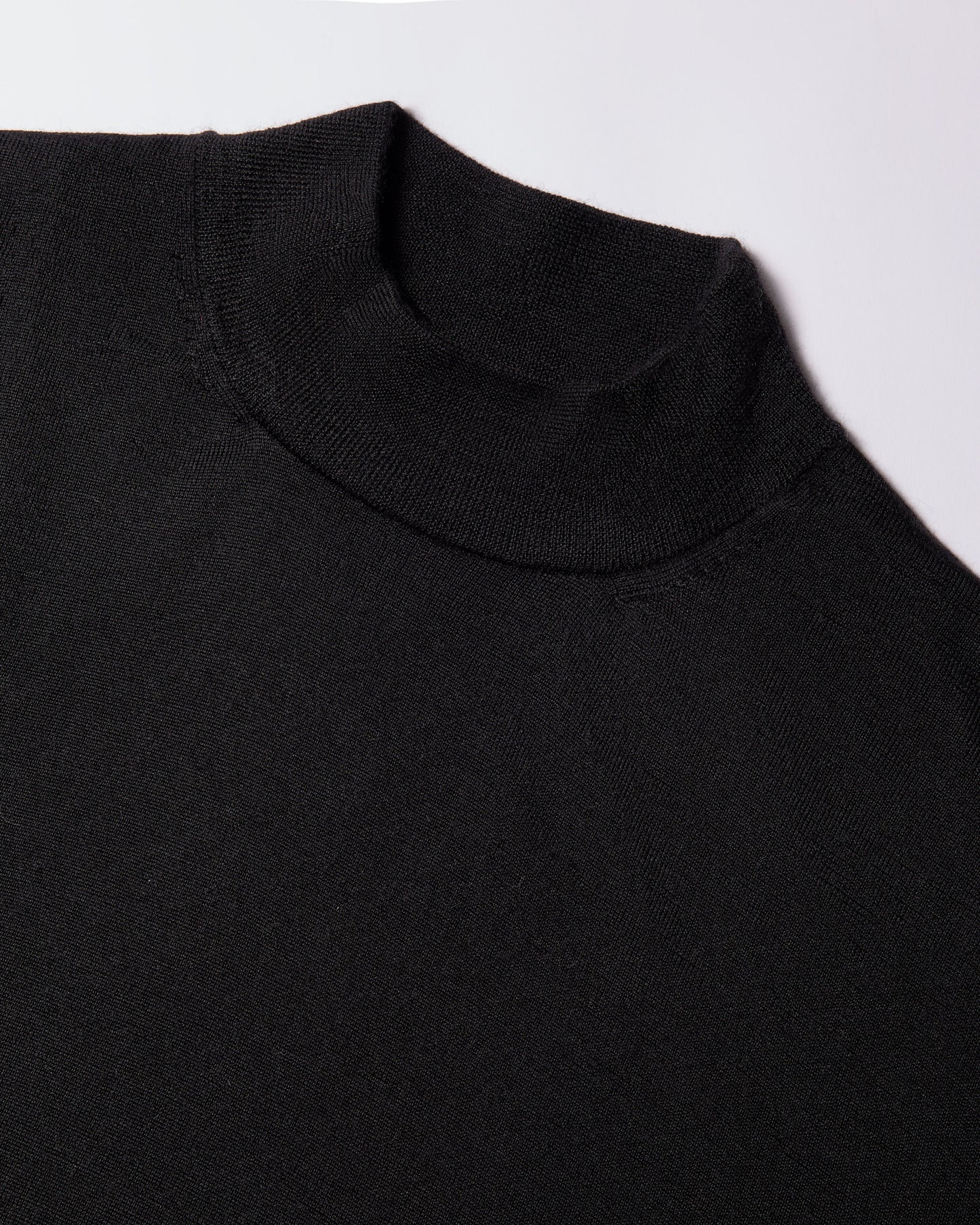 Lupetto lana seta cashmere nero