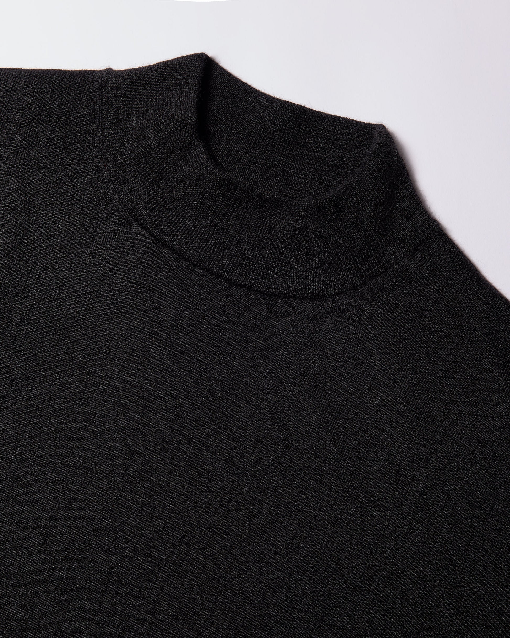 Lupetto lana seta cashmere nero
