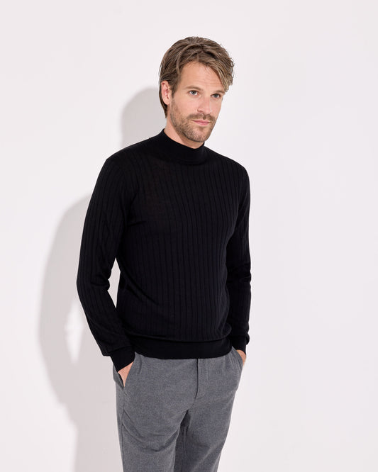 Lupetto royal merino nero 