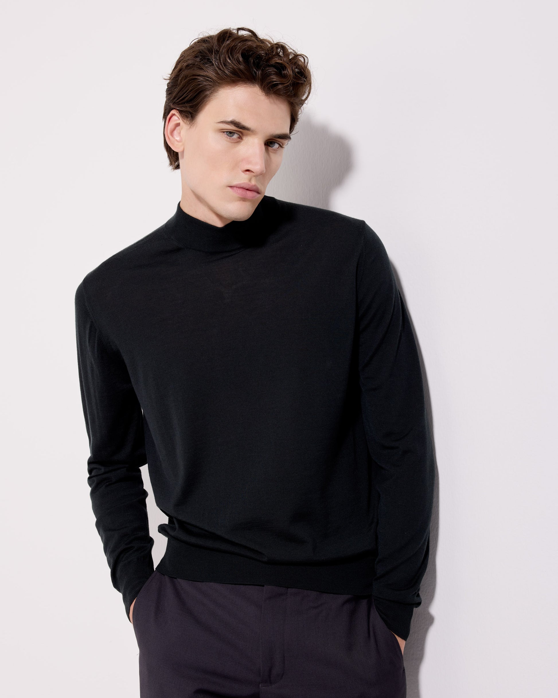 Lupetto royal merino verde scuro