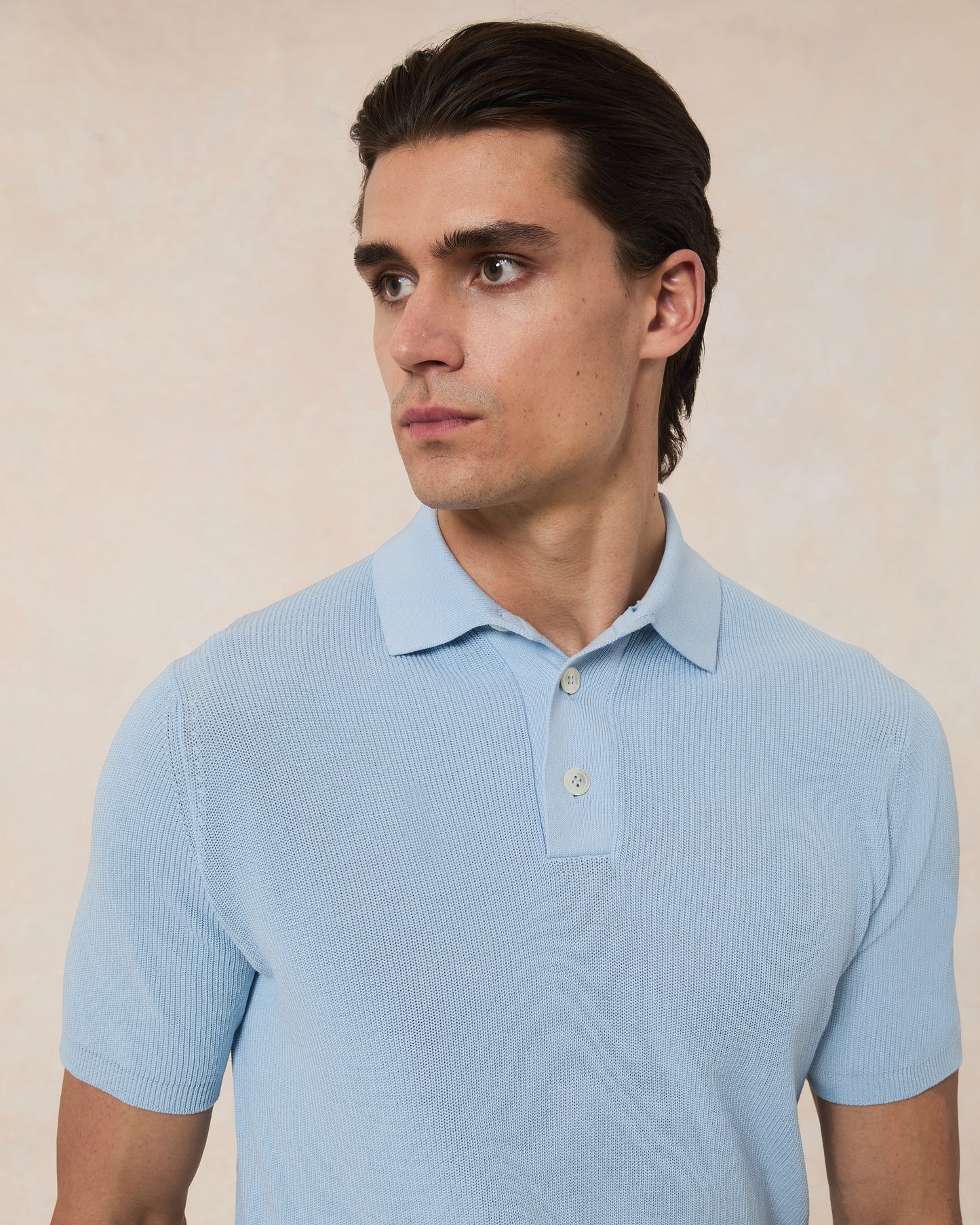 Polo Cotone Crepe Punto Pannocchia