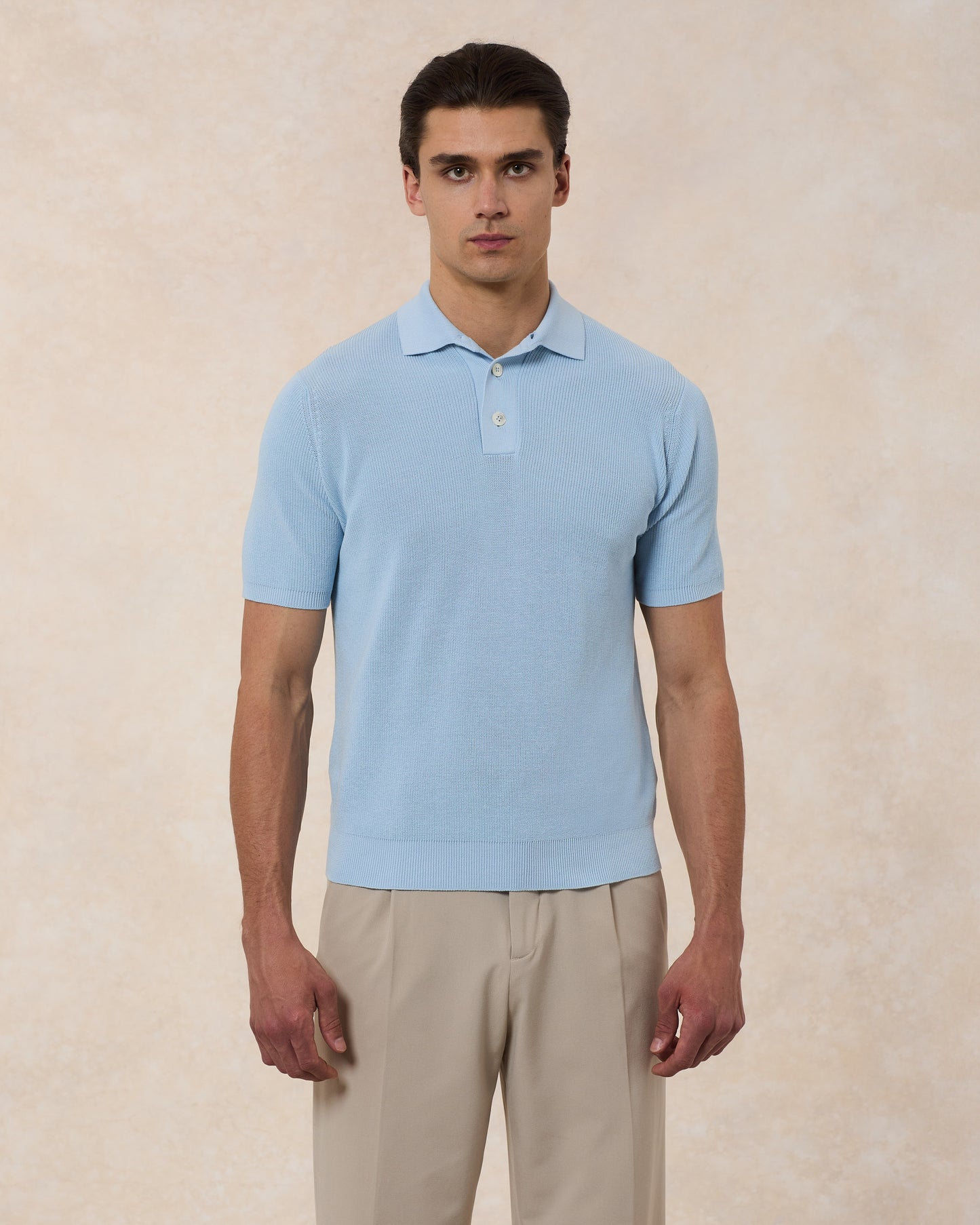 Polo Cotone Crepe Punto Pannocchia