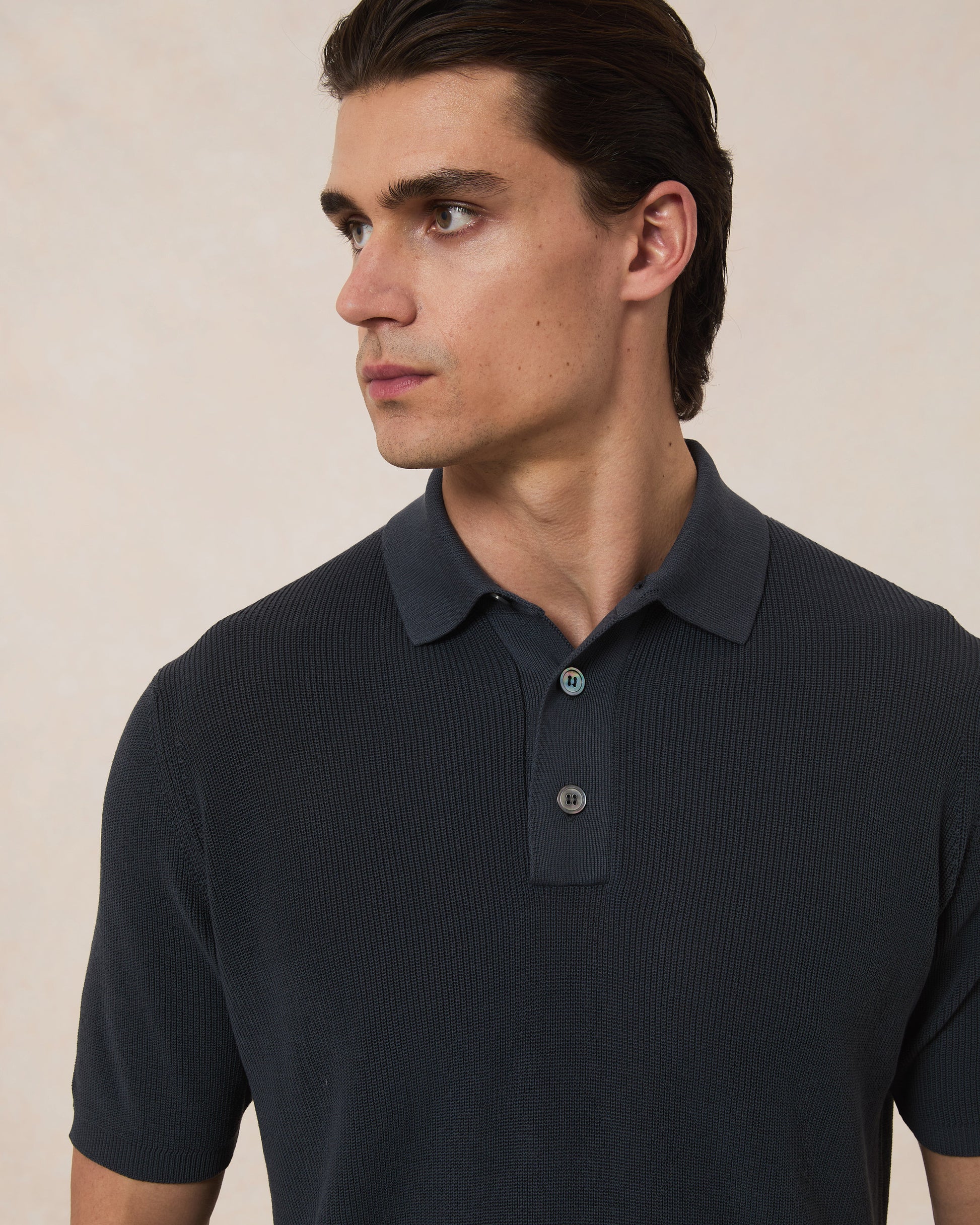 Polo Cotone Crepe Punto Pannocchia