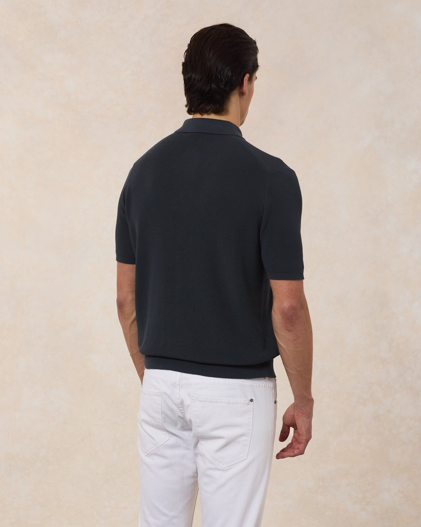 Polo Cotone Crepe Punto Pannocchia