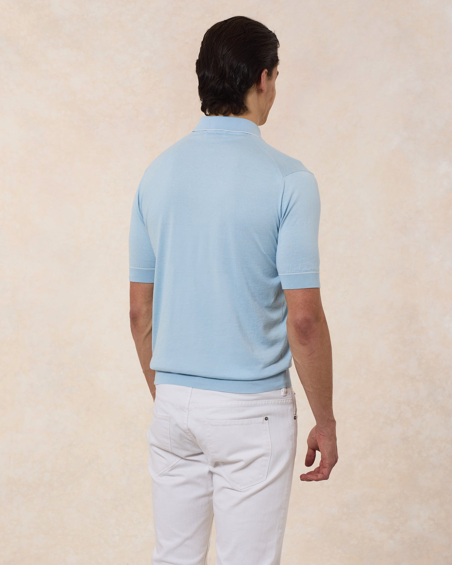 Polo Cotone Superlight Con Profili In Contrasto