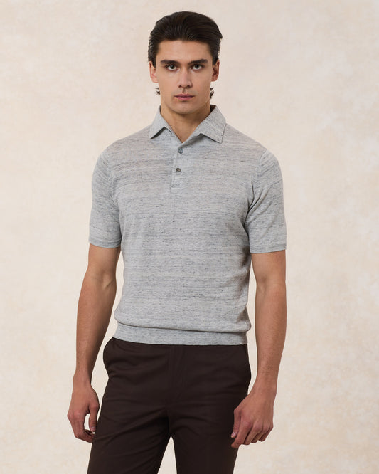 Polo Paramontura Lino E Cotone
