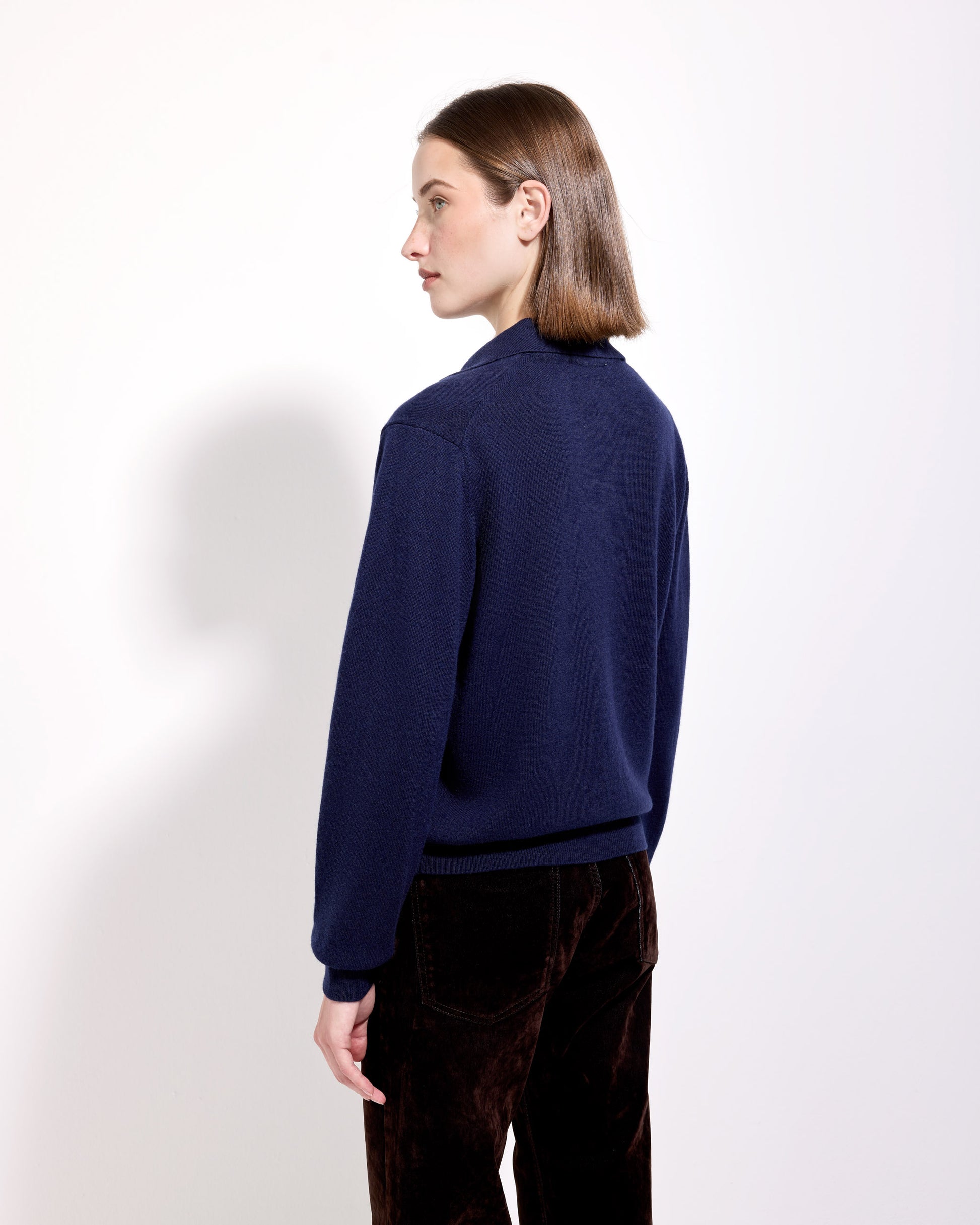 Polo skipper cashmere inchiostro