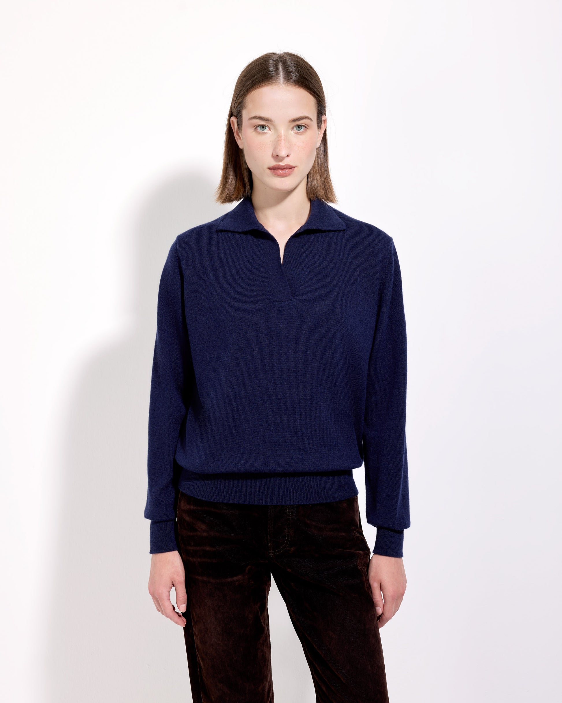 Polo skipper cashmere inchiostro