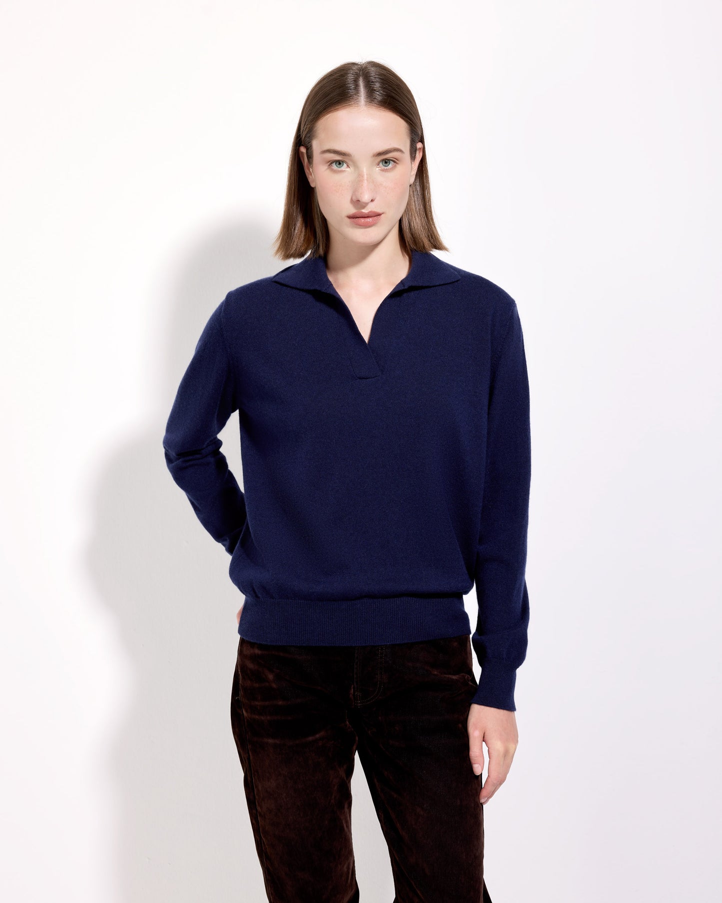 Polo skipper cashmere inchiostro