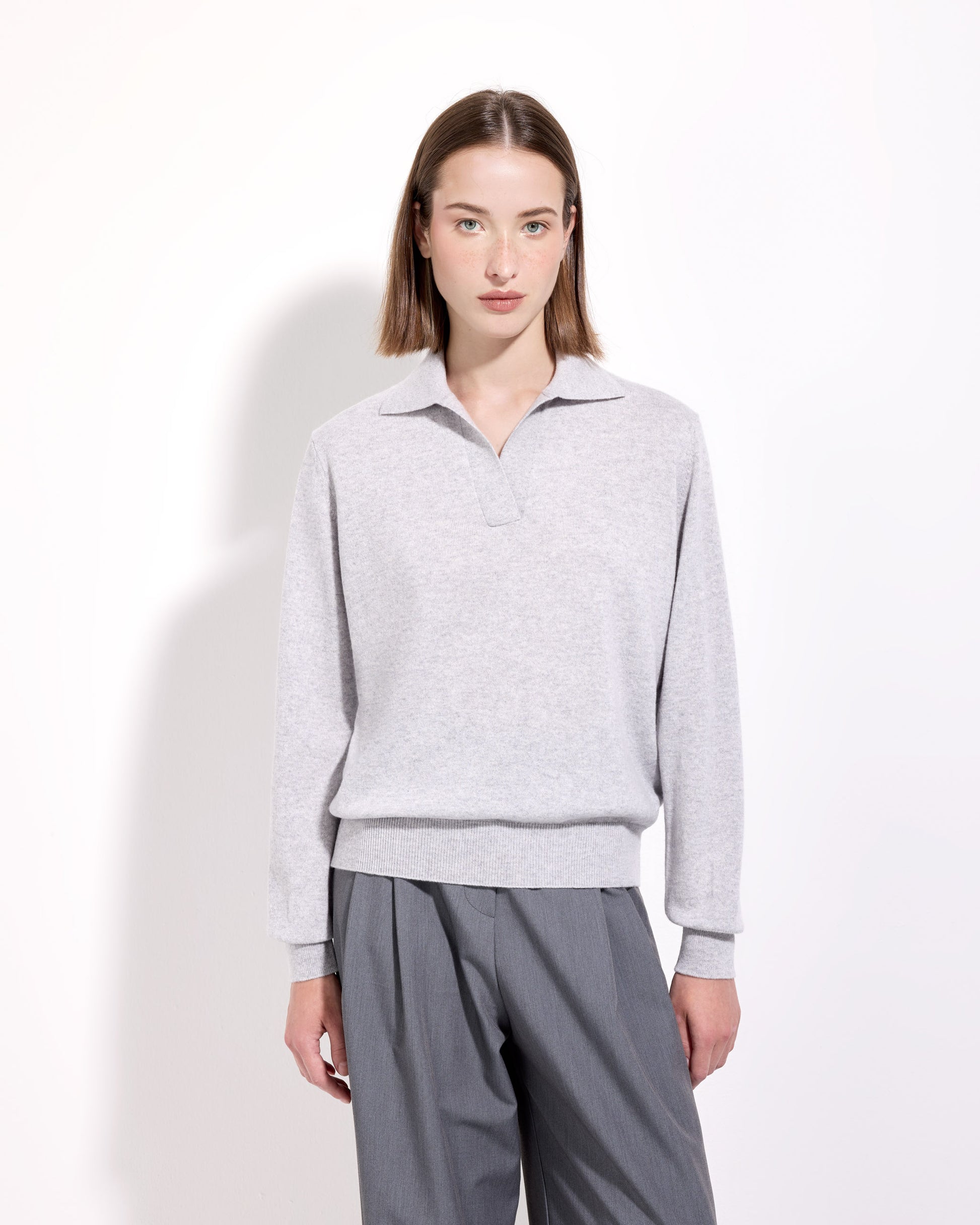 Polo skipper cashmere platino