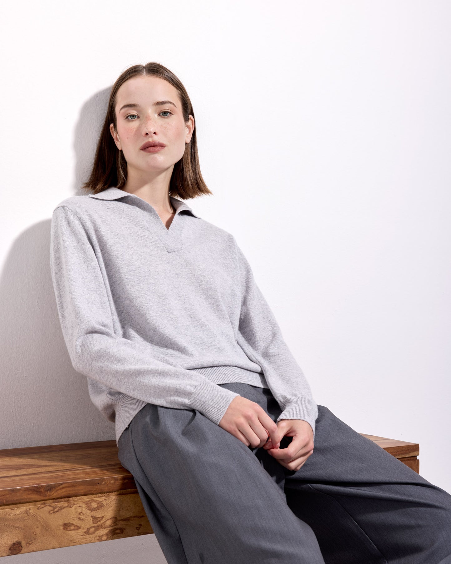Polo skipper cashmere platino