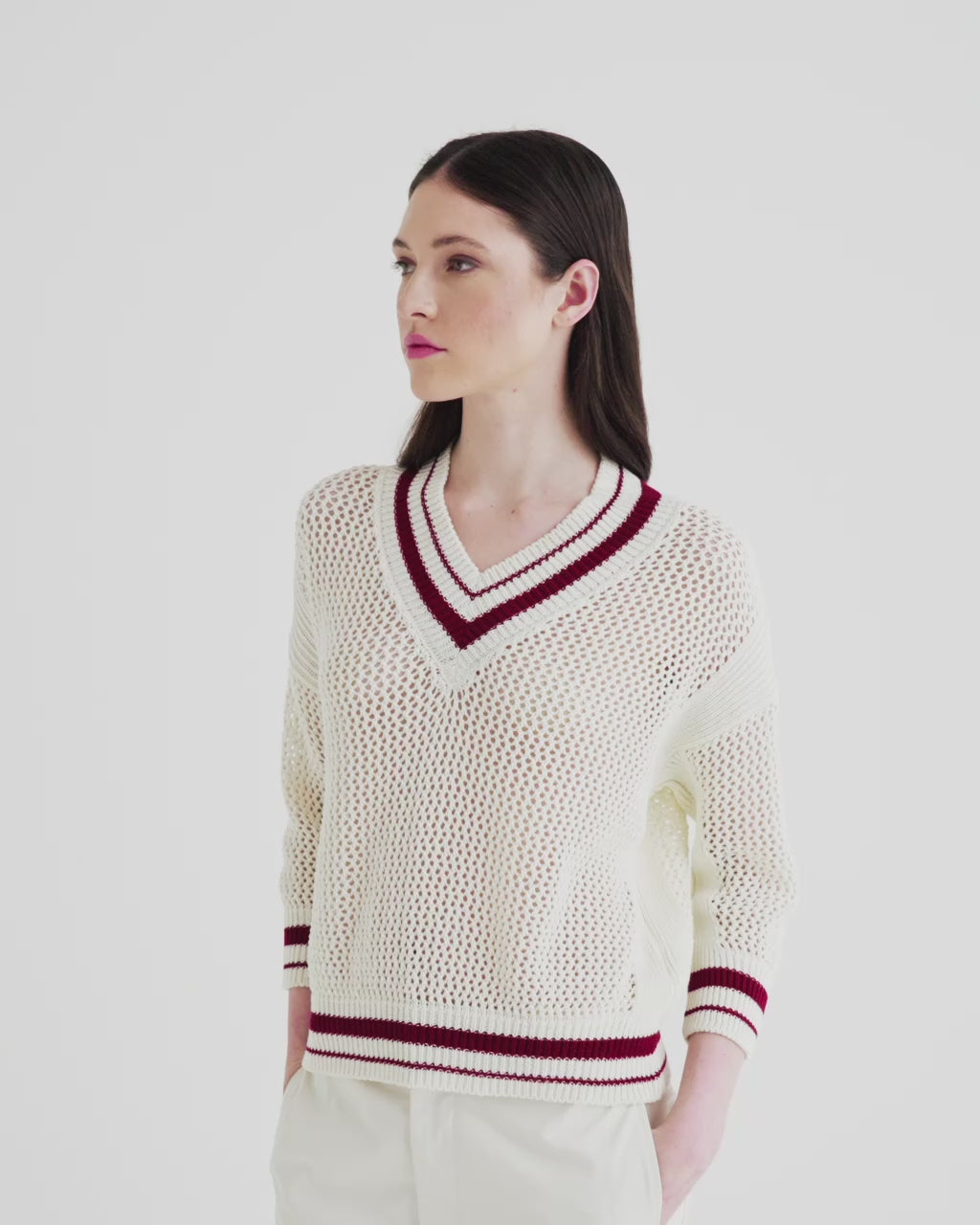 V-neck sweater