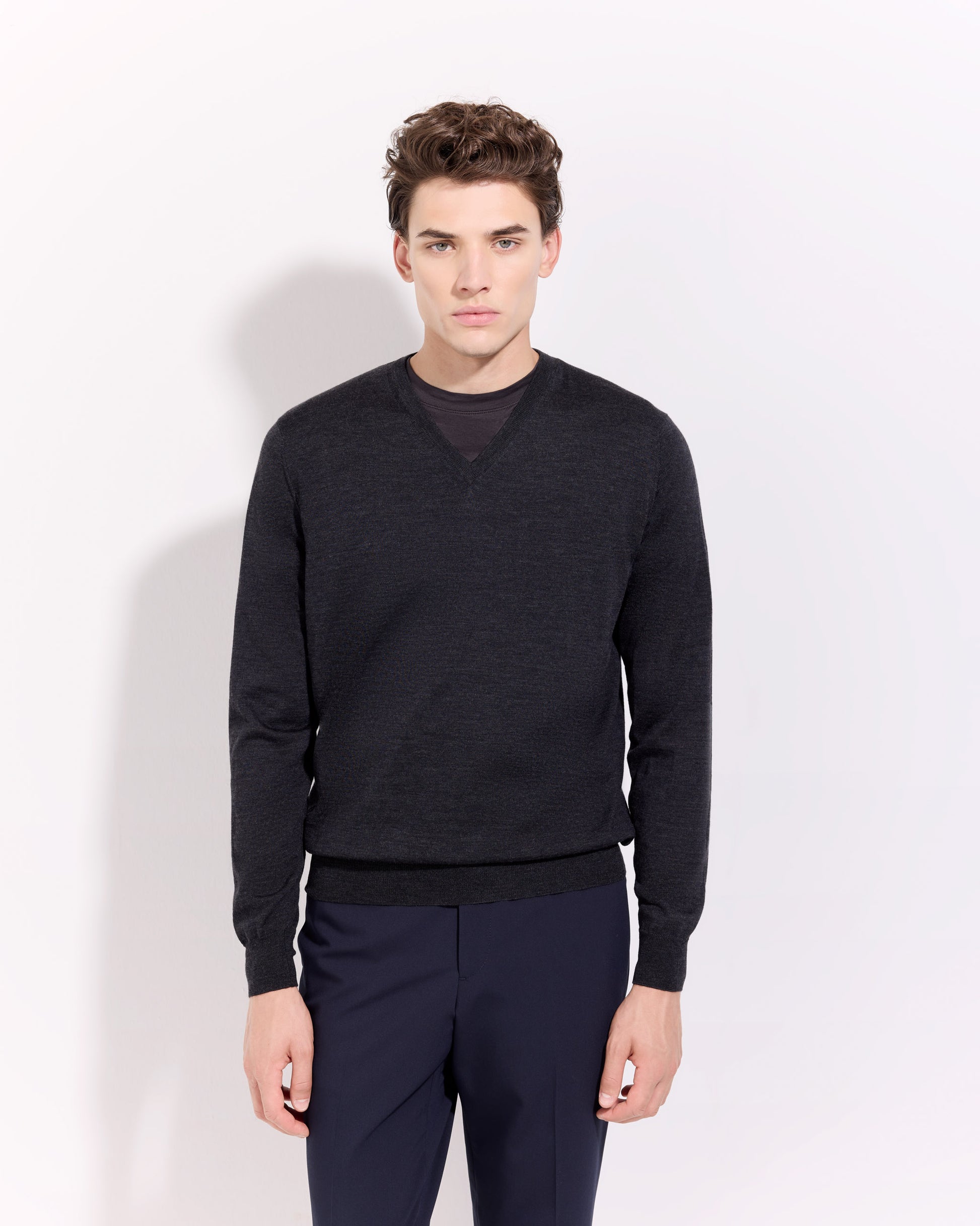 Scollo v royal merino antracite