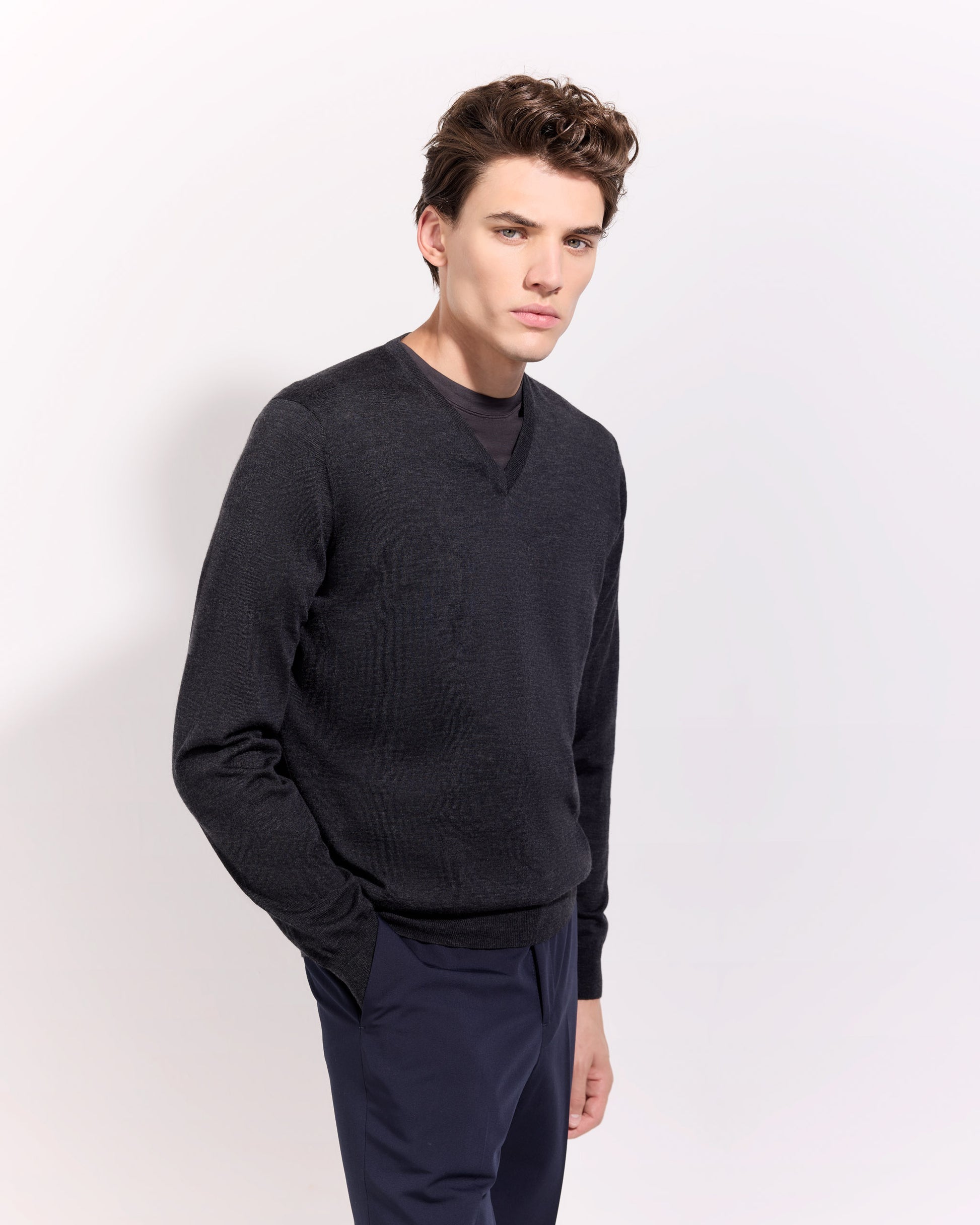 Scollo v royal merino antracite
