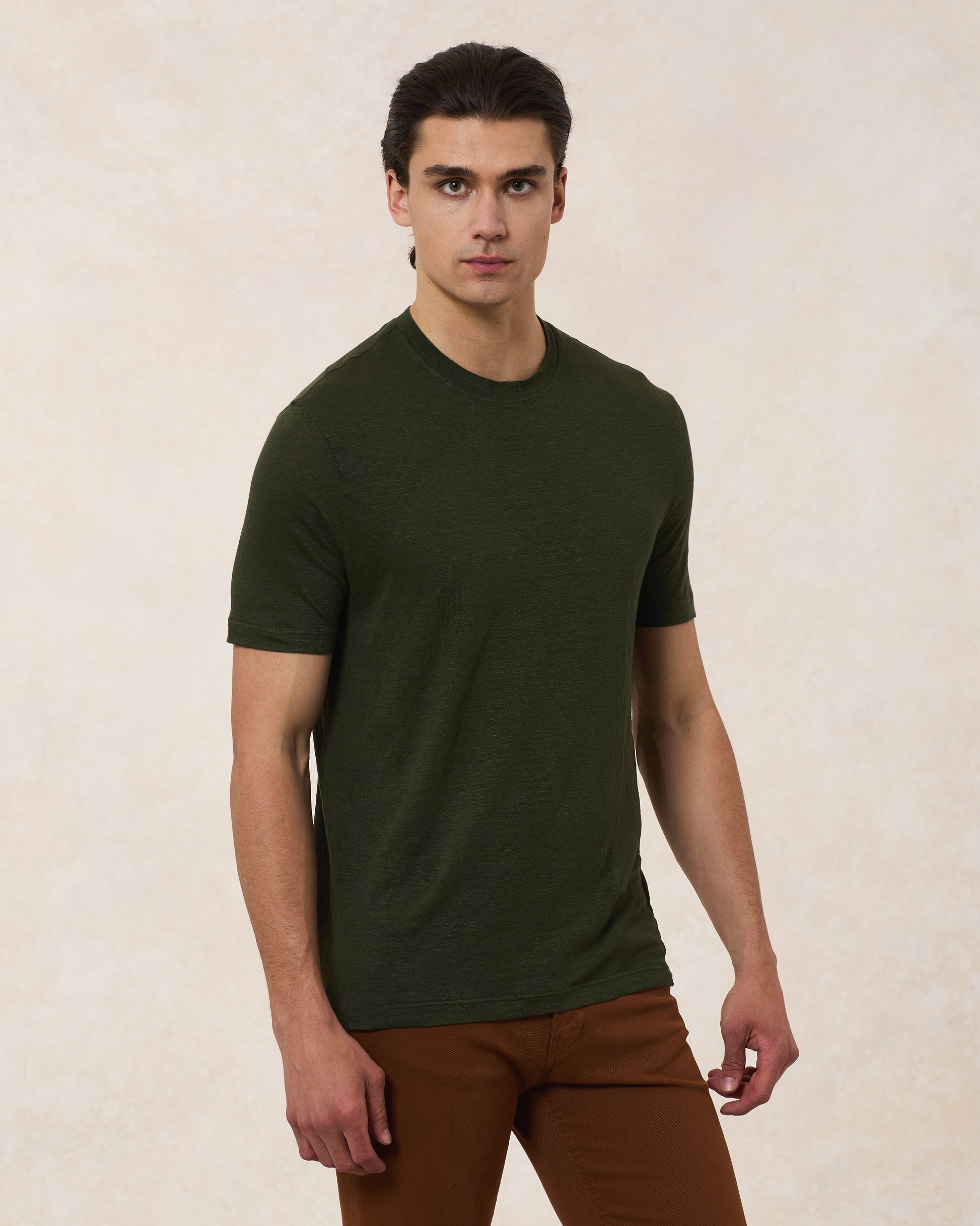 T-Shirt In Lino Comfort