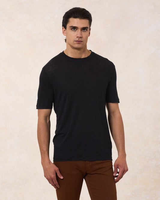 T-Shirt In Lino Comfort
