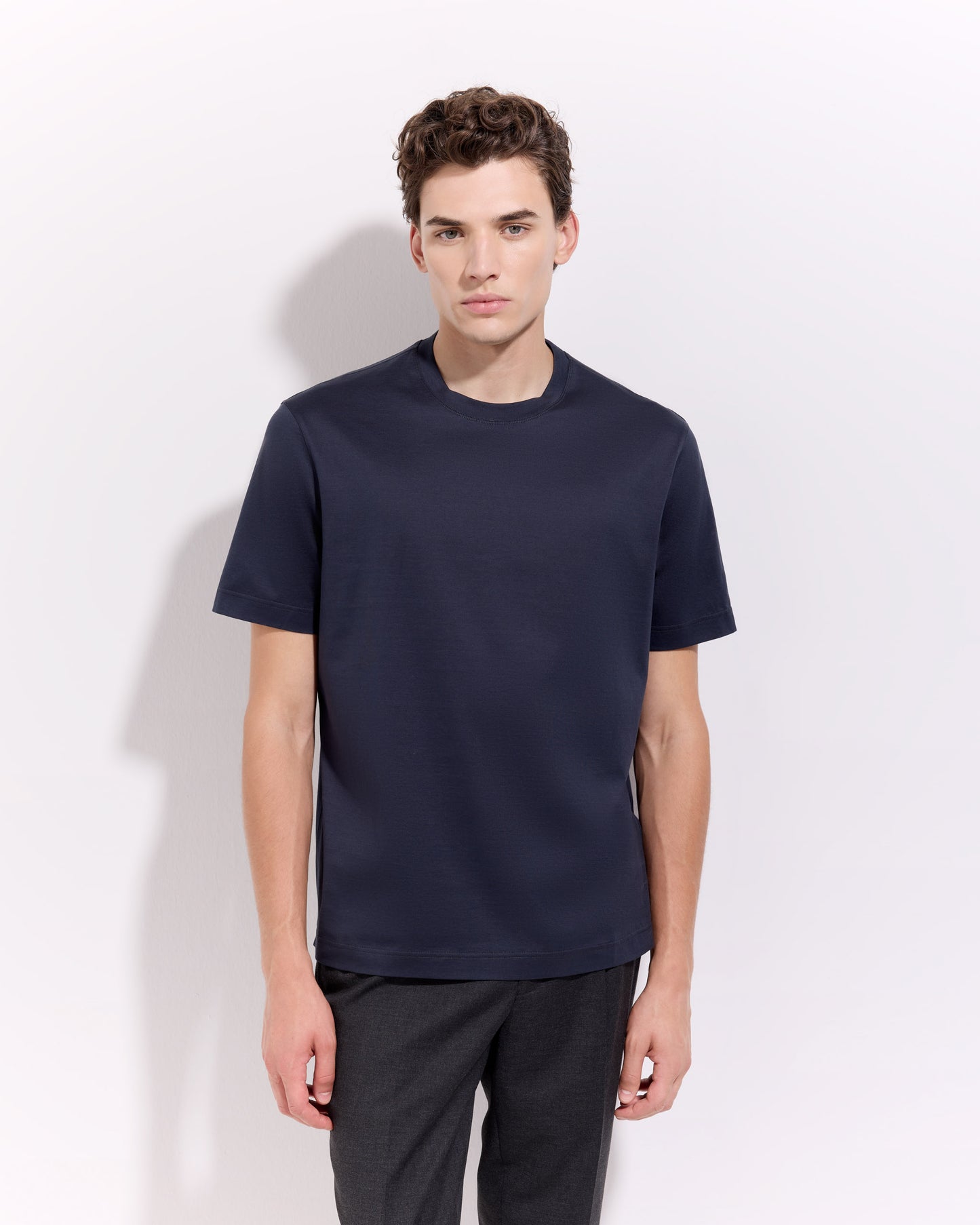 T-shirt supima jersey di cotone antracite