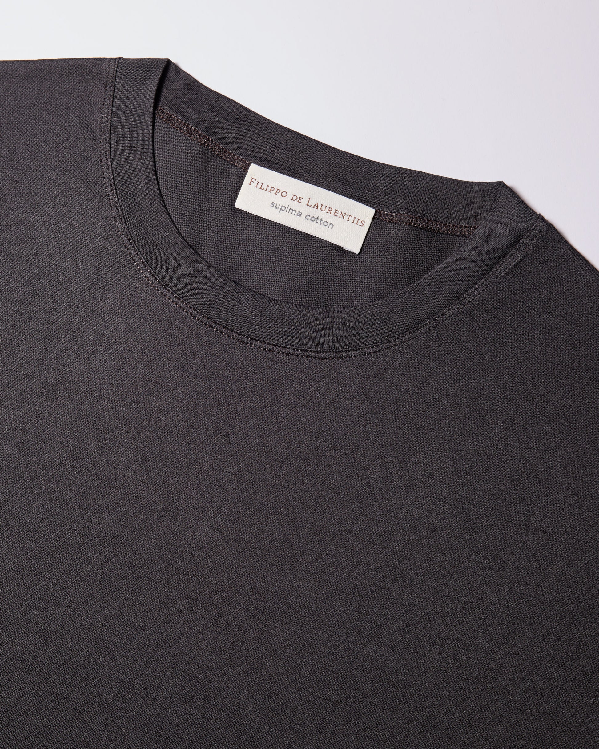 T-shirt supima jersey di cotone testa di moro